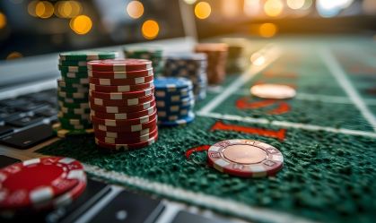 Um jogo de apostas em cassino com dinheiro real